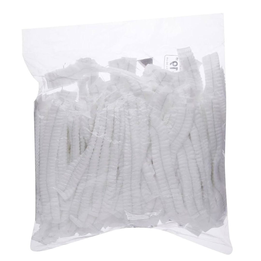 100 Unidades Touca Hospitalar Descartável em TNT Sanfonada hospital