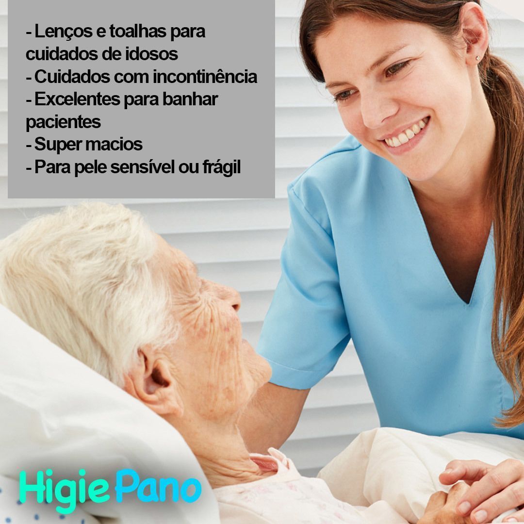 300un Lenço Multiuso Toalha Para Banho E Limpeza Higiepano