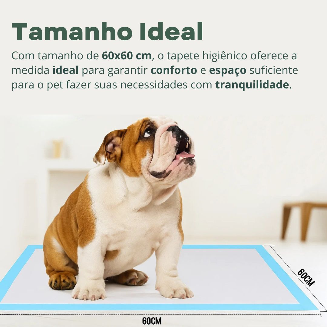 180un Tapete Higiênico Pet 60×60 cm Alta Absorção 9 Pacotes com 20 Unidades
