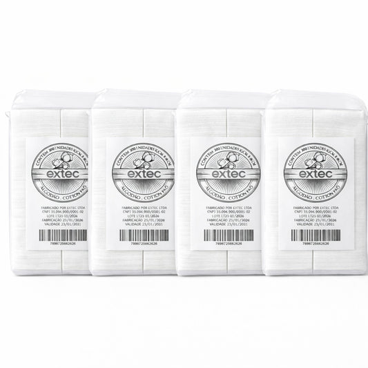 1200un Algodão Quadrado para Limpeza Facial e Remoção de Maquiagem Macio e Absorvente