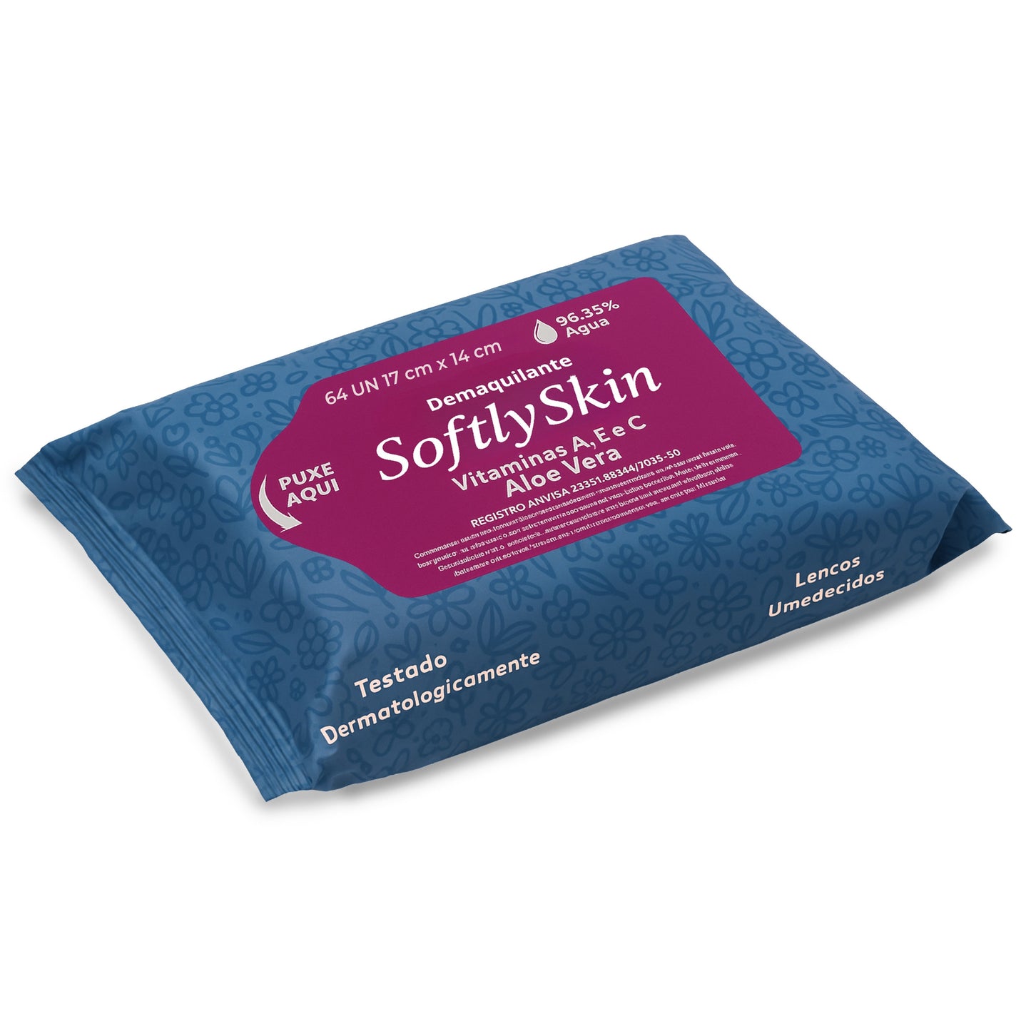 128un Demaquilante Lenço Umedecido Softly Skin c/Vitamina
