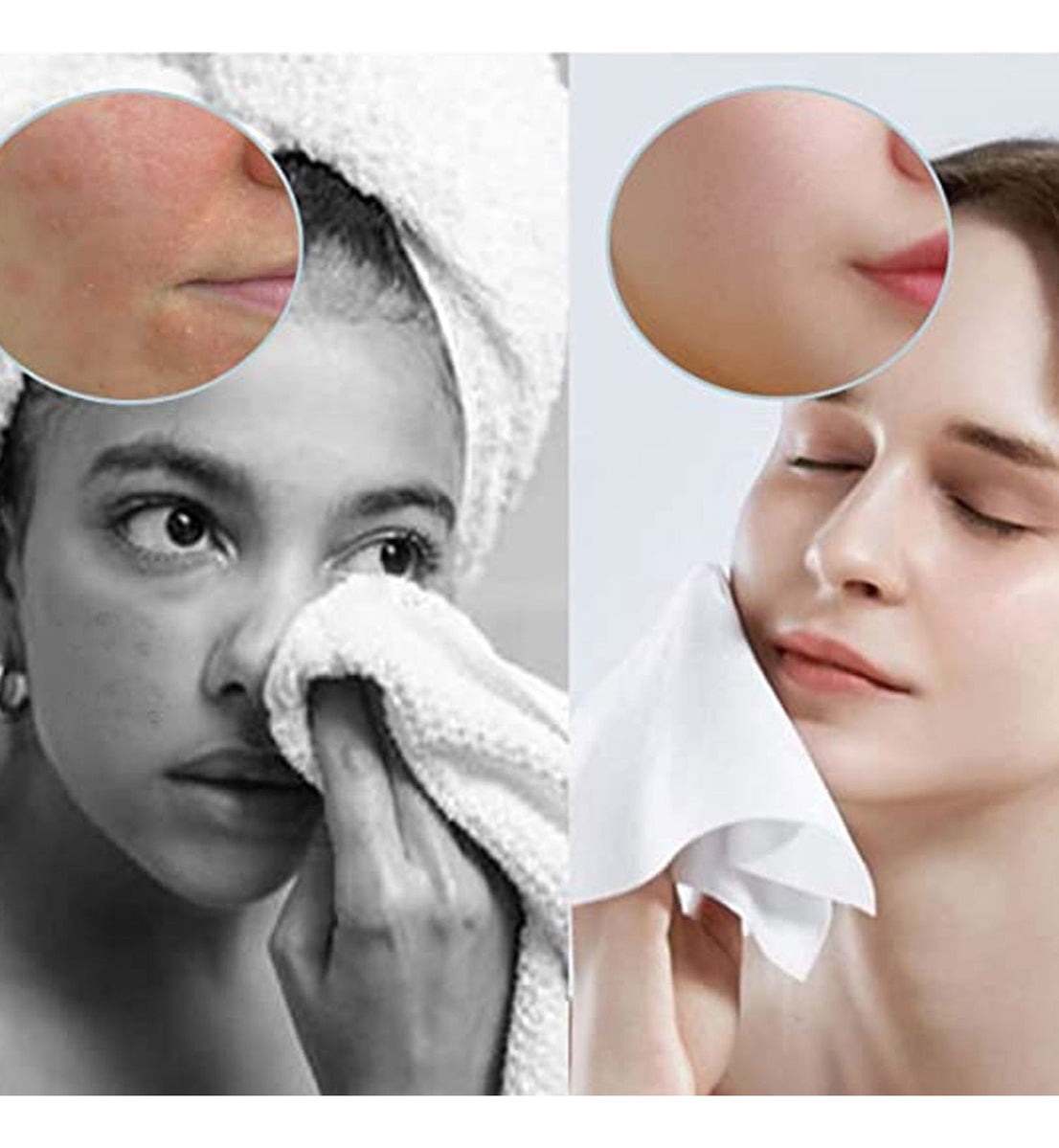 100un Lenço demaquilante limpeza de pele Soft Skin