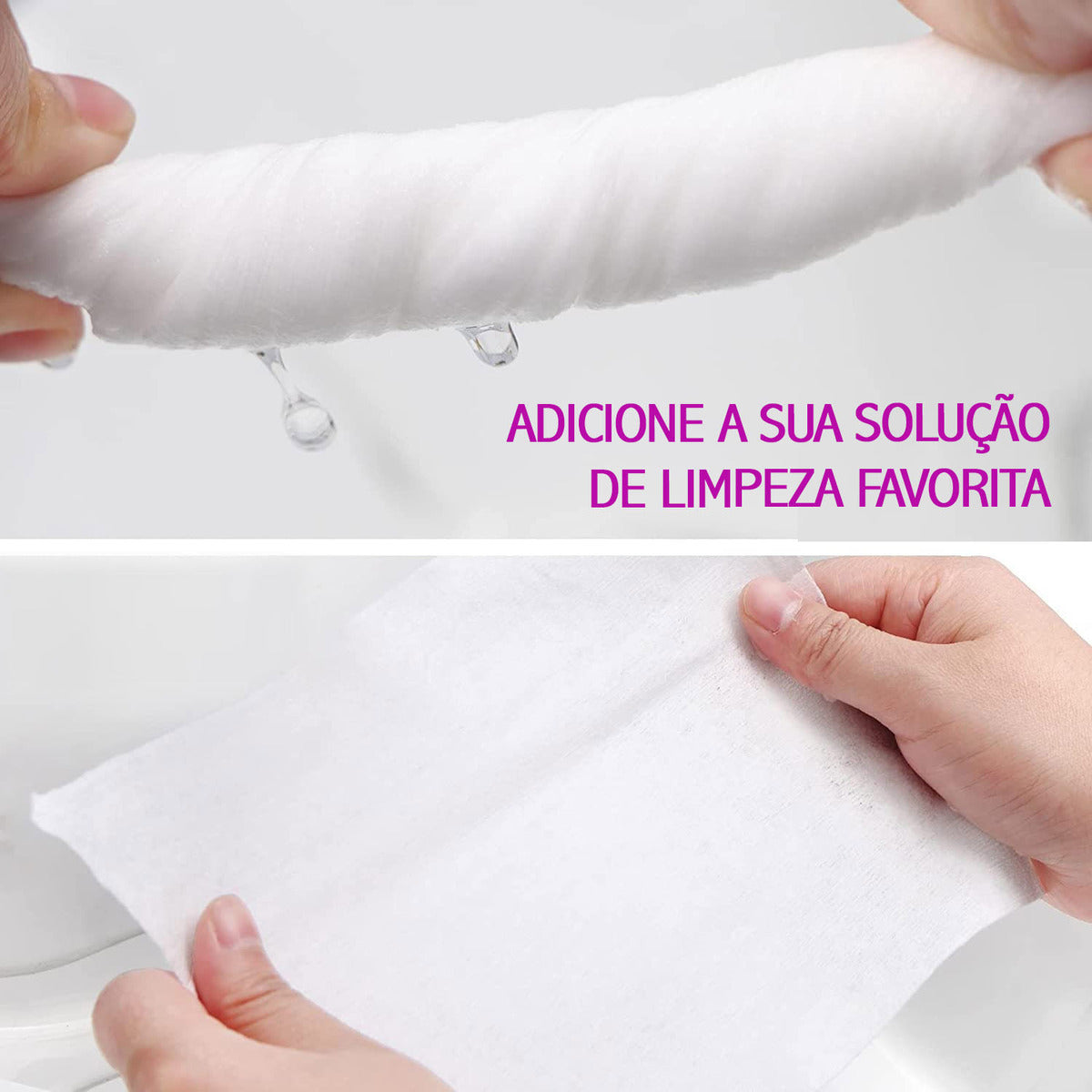 100un Lenço demaquilante limpeza de pele Soft Skin