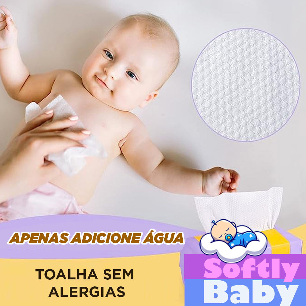 300un Lenço Ou Toalha De Algodão E Poliester Bebê