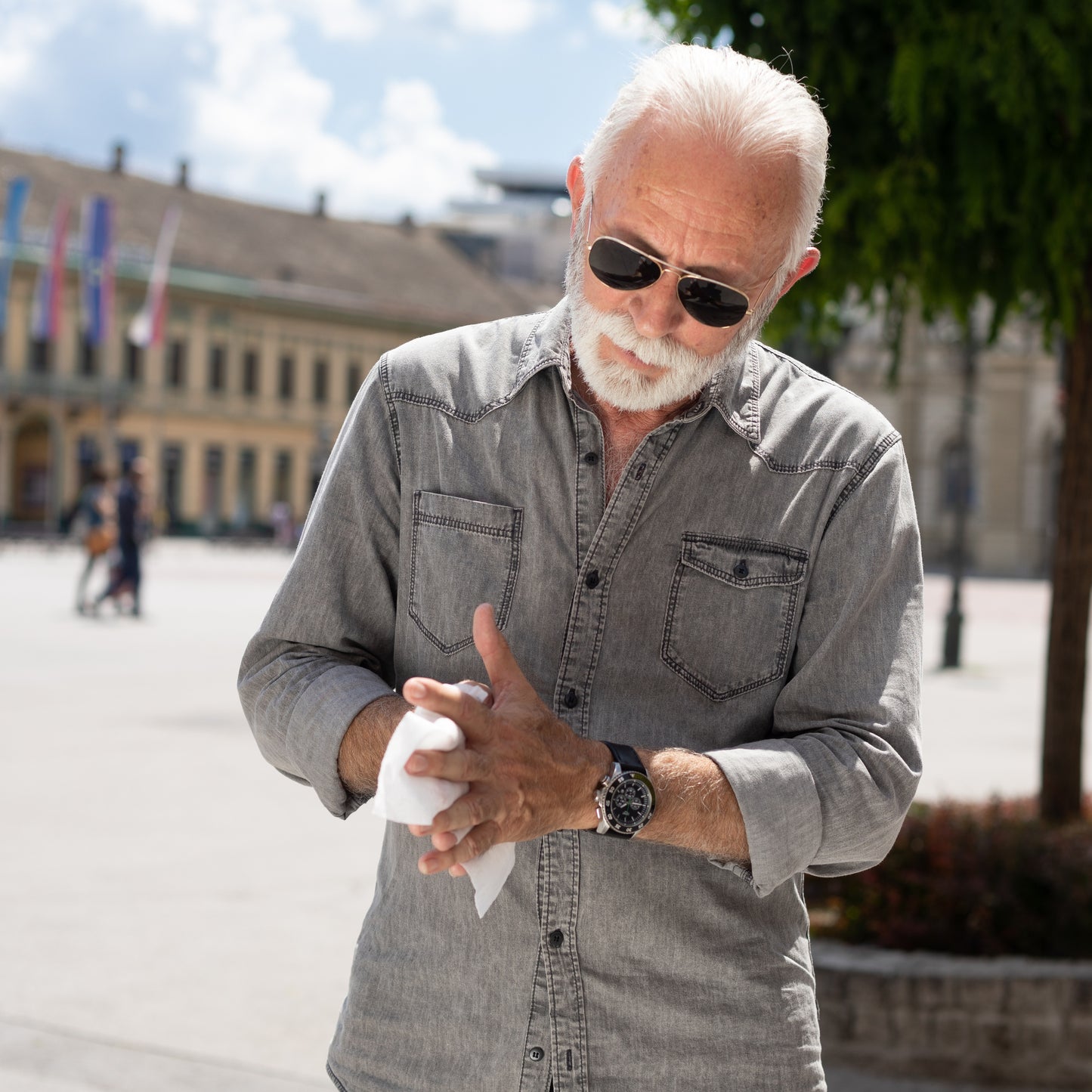 Lenço Umedecido 40 UN Geriatrico Banho Leito Higiene Corpo