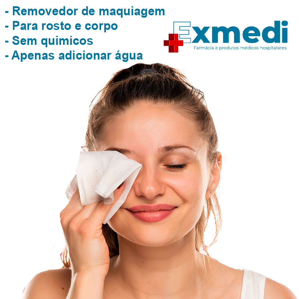 500un Lenços ou Toalhas para banho e limpeza corporal Exmedi