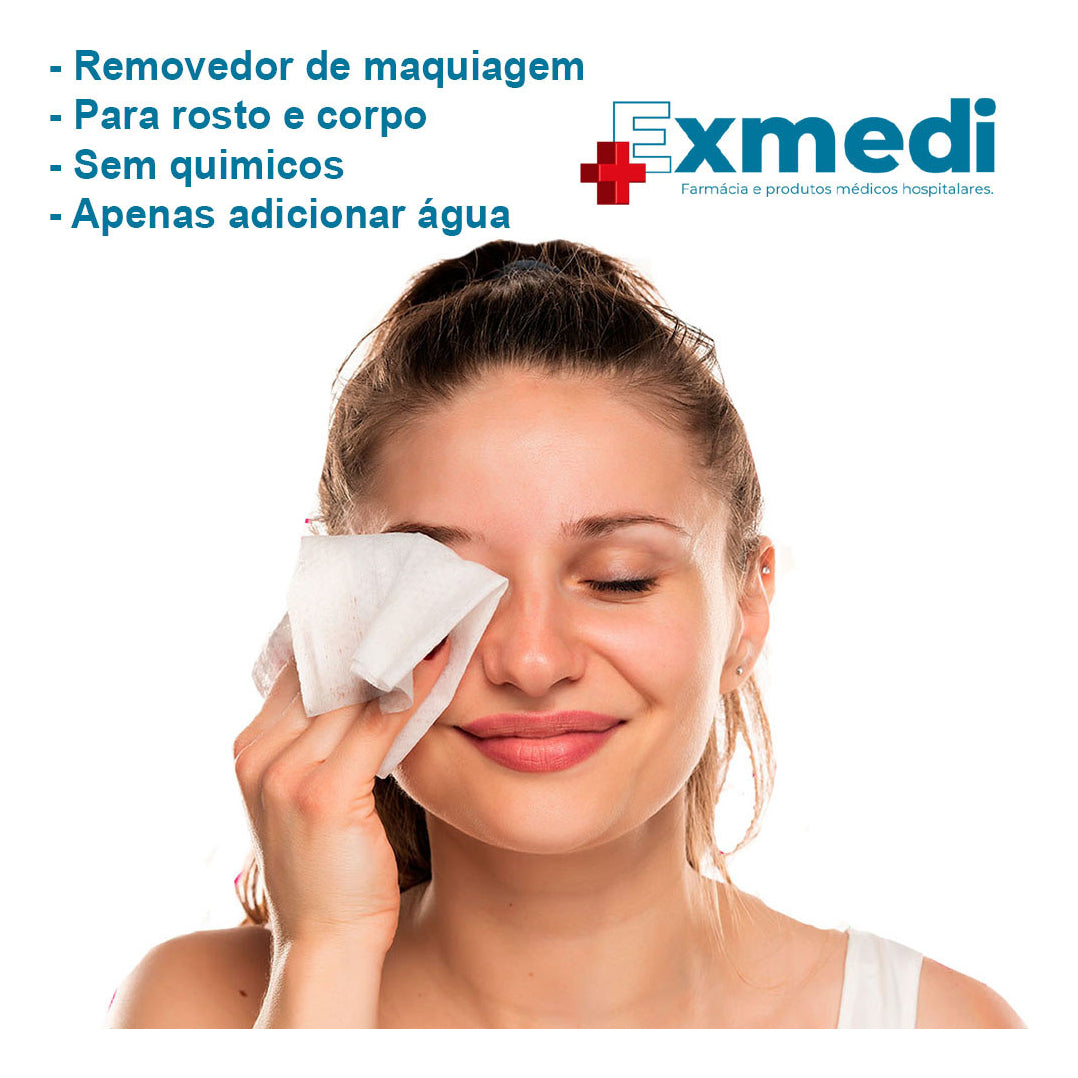 50 un Lenços ou Toalhas para banho e limpeza corporal Exmedi