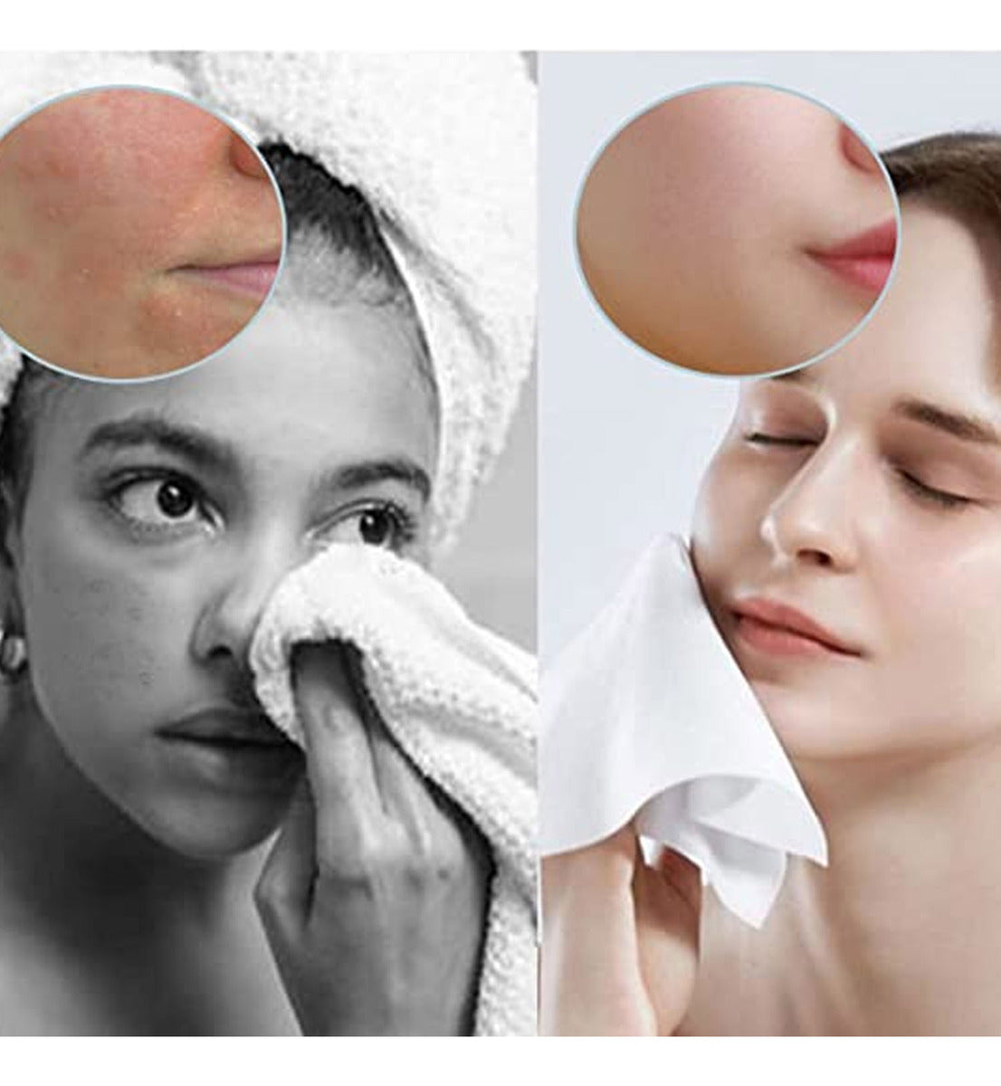 300un Lenço demaquilante de limpeza pele Soft Skin