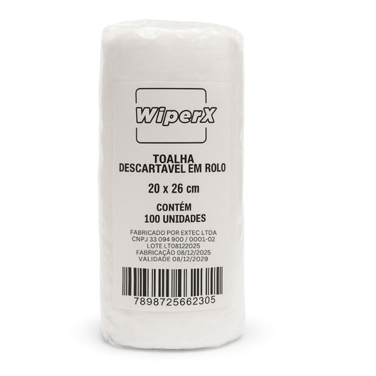 100 un Lenço toalha multiuso 20x26 WiperX