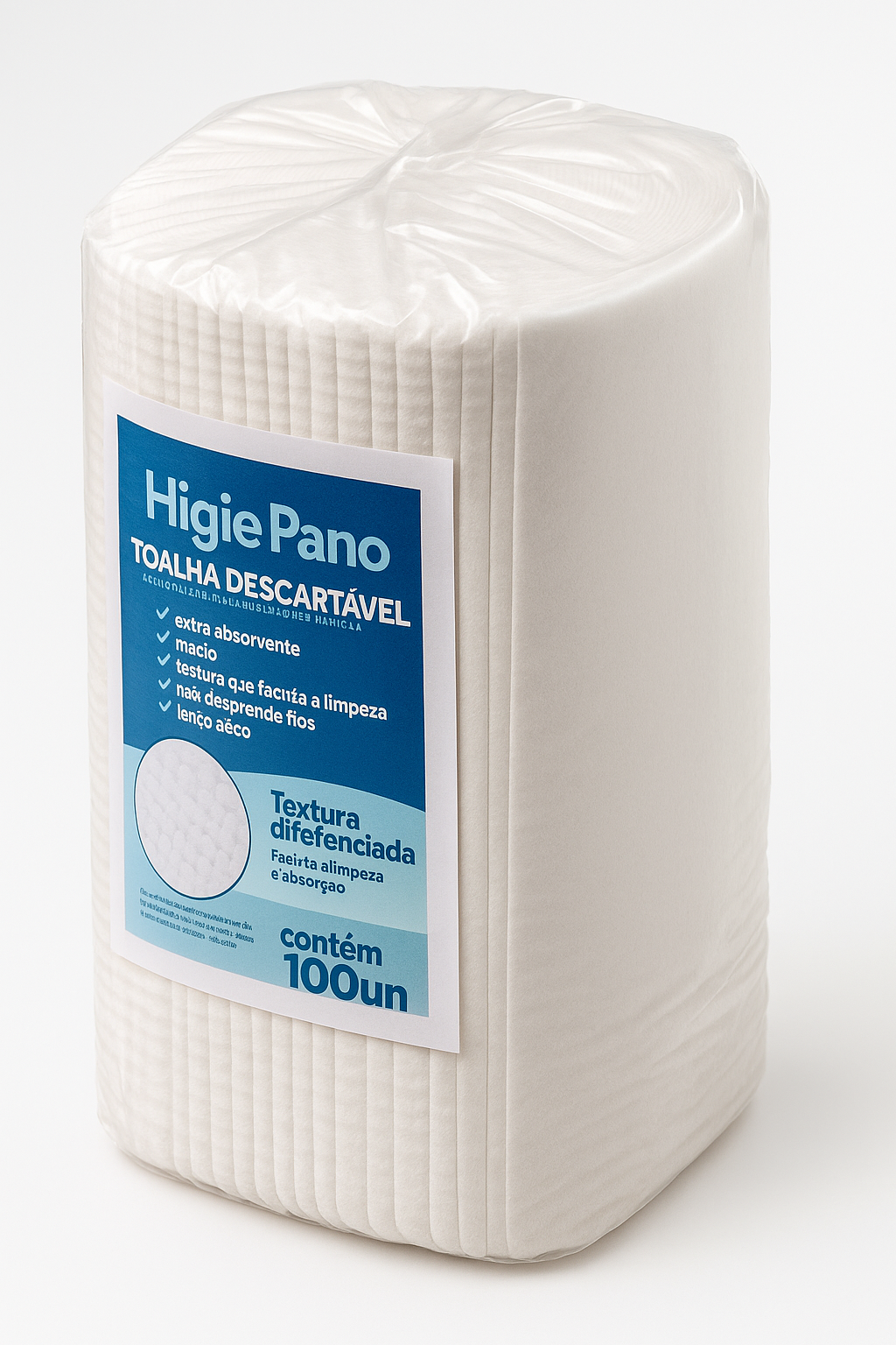 3600un Lenço HigiePano Multiuso  - Toalha para Banho no Leito e Limpeza Corporal