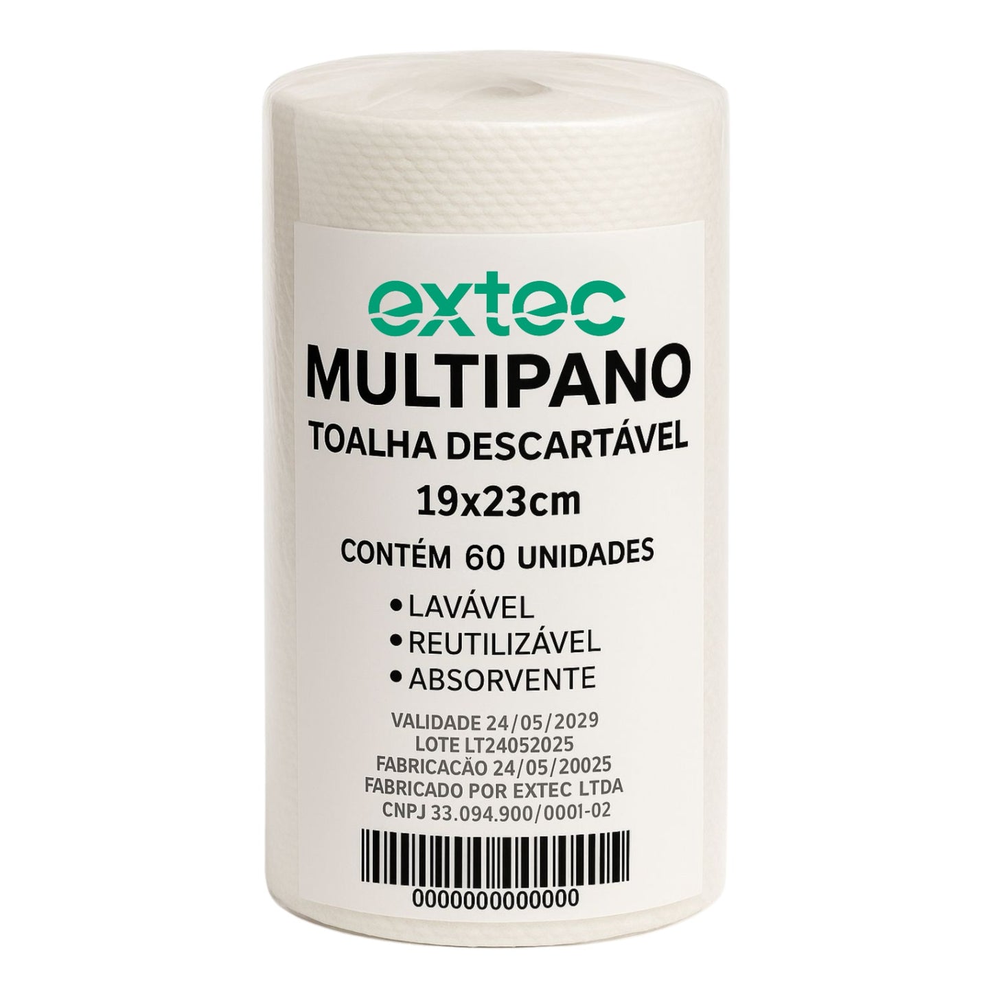 Toalhas descartáveis Multipano 19x23 wiper limpeza reutilizável lavável absorvente 60 unidades