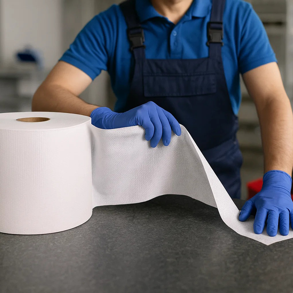 Toalha descartavel rolo Multipano 28x28 wiper limpeza 100 un