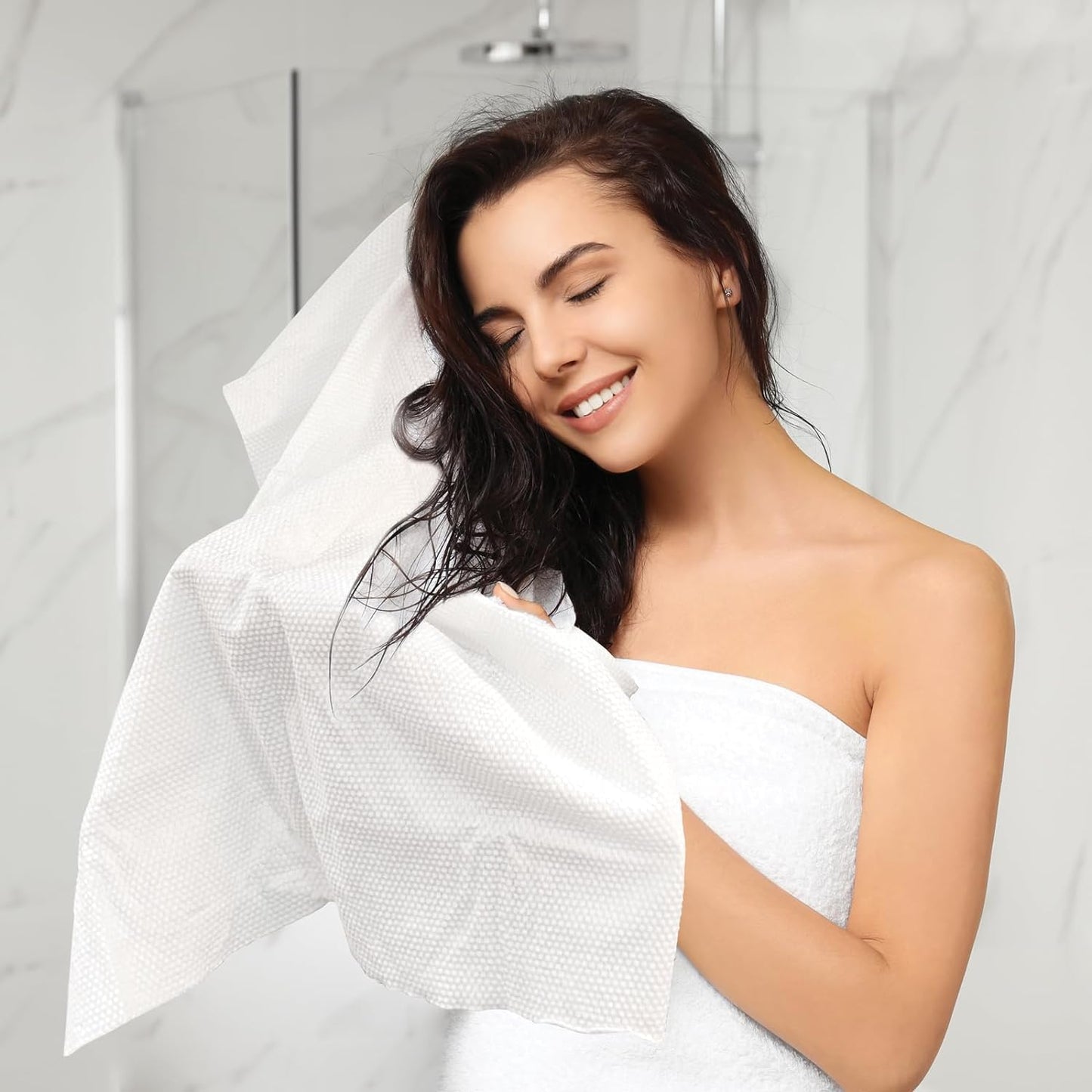 Toalha de viscose descartável alta absorção higiênico descartável unitário 70 x 140