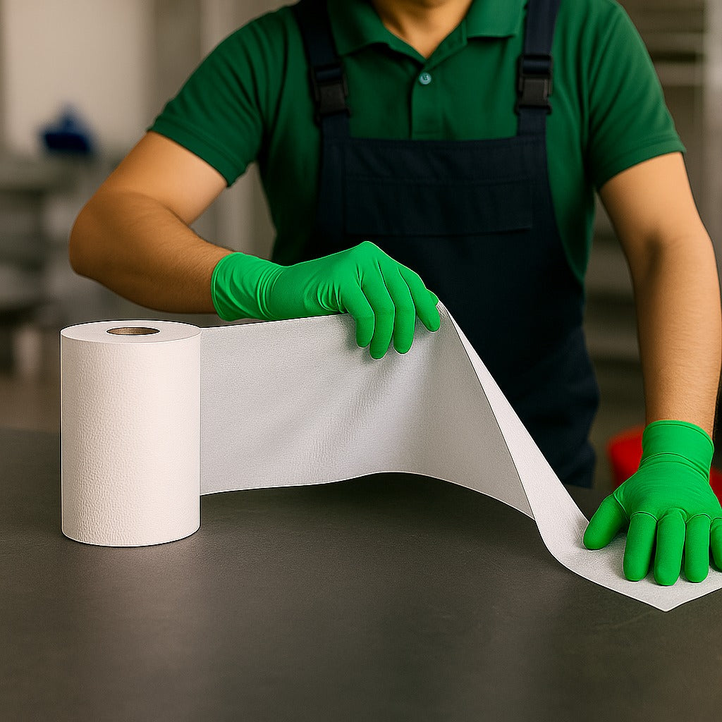 Toalha Descartavel Rolo Multipano 28x28 Wiper Limpeza 50 Un