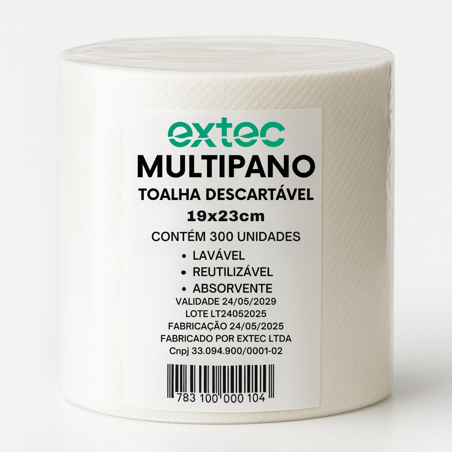 Toalhas descartaveis em rolo Multipano 19x23 wiper limpeza reutilizável lavável absorvente 300 unidades