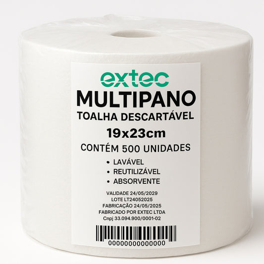 Toalhas descartaveis em rolo Multipano 19x23 wiper limpeza reutilizável lavável absorvente 500 unidades