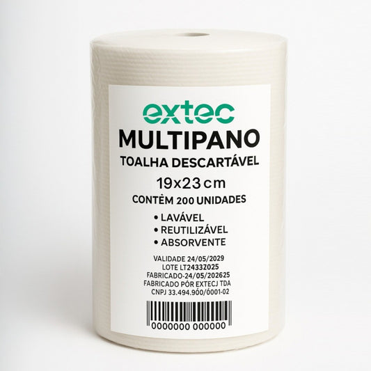 Toalhas descartaveis em rolo Multipano 19x23 wiper limpeza reutilizável lavável absorvente 200 unidades