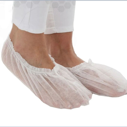 100 Unidades Propé Descartável em TNT Sapatilha Descartável com Elástico