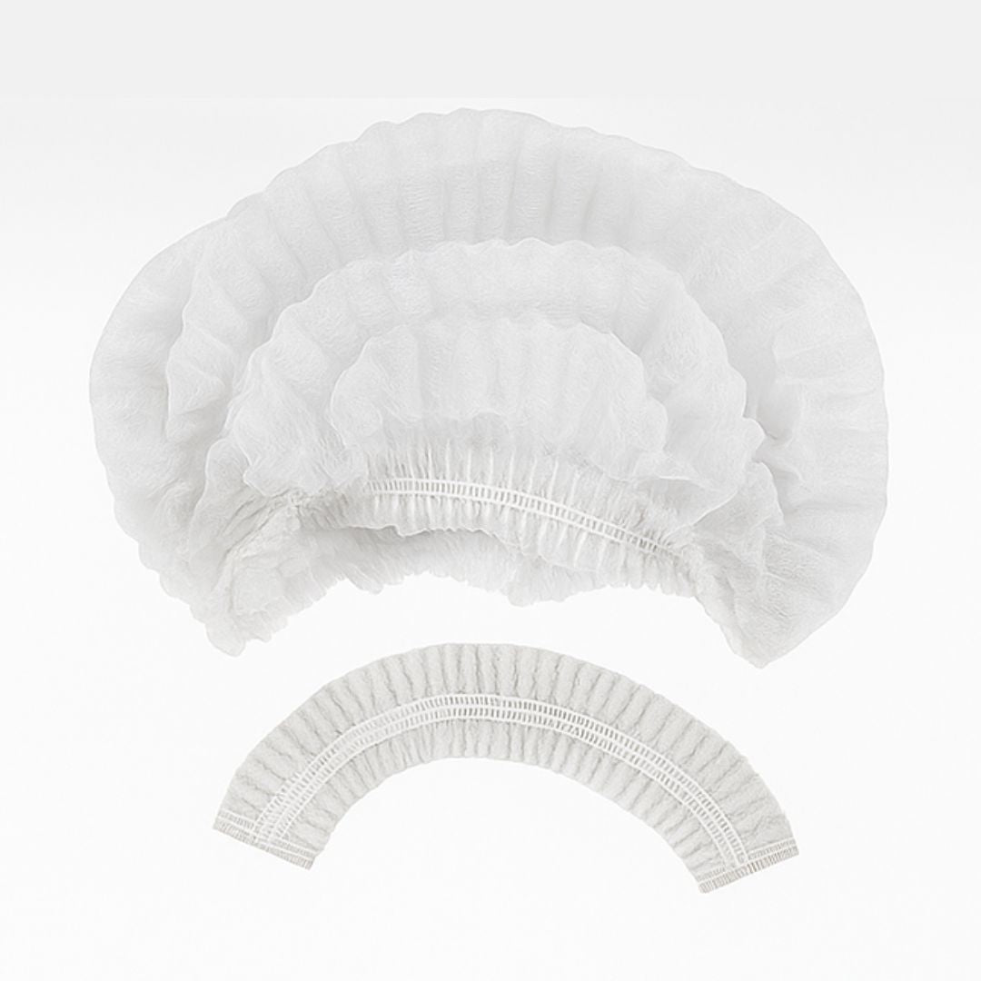 100 Unidades Touca Hospitalar Descartável em TNT Sanfonada hospital