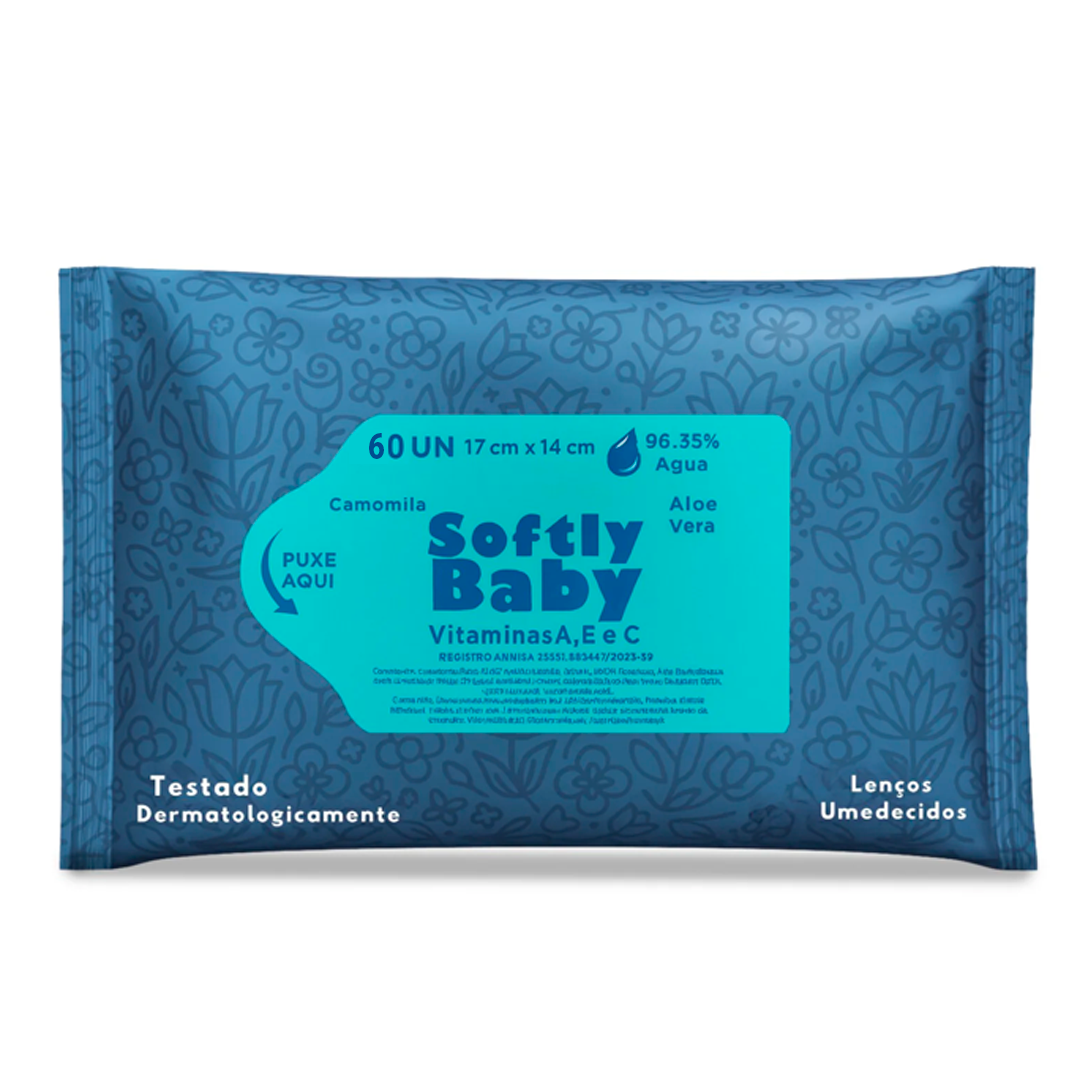 Lenço Umedecido 60 UN Baby Softly